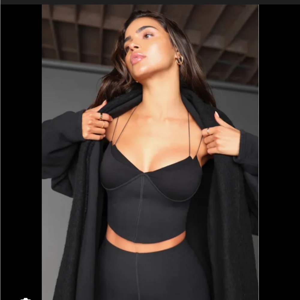 Joah Brown Tri Layer Corset Top